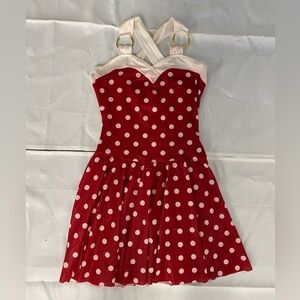 Curtain Call Red & White Polka Dot Dress Dance Costume